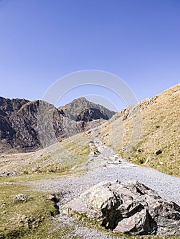 Pyg or miners track Snowdonia Mountain range
