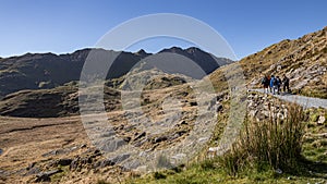 Pyg or miners track Snowdonia Mountain range