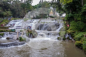 Pyin Oo Lwin ,Pagoda over waterfall ,Myanmar