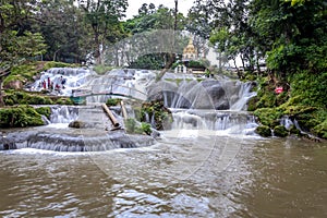 Pyin Oo Lwin ,Pagoda over waterfall ,Myanmar