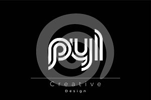 PYL Creative Unique Modern Letter Logo Design