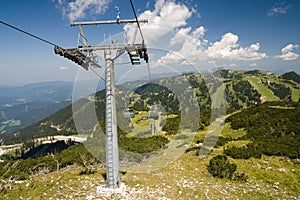 Pylon of cablecar in hochkar