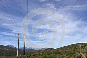 A pylon carrying a high voltage transmission line