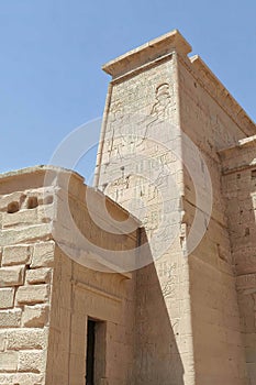 Pylon gateway Temple of Edfu