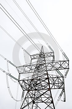 Pylon and power lines