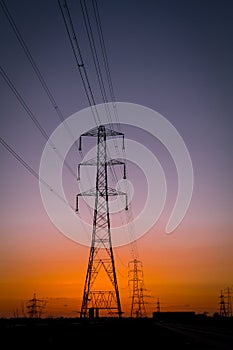 Pylon sunset