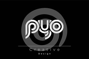 PYO Creative Unique Modern Letter Logo Design