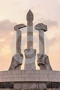 The Monument to Party Founding in Pyongyang, North Korea