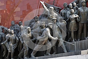 Pyongyang, North Korea. Mansu hill. Mansudae Monument