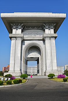 Pyongyang, North Korea. Pyongyang, Arch of Triumph