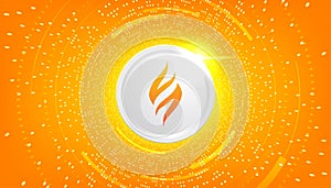 PYR coin cryptocurrency concept banner