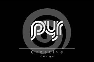 PYR Creative Unique Modern Letter Logo Design