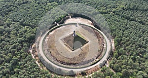 The Pyramid of Austerlitz, 36 metre high pyramid. Built in 1804 by Napoleon's soldiers on one of the highest points