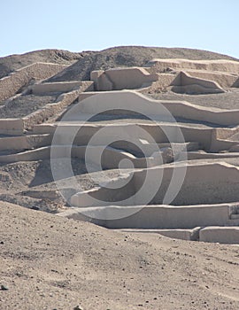 The pyramid at Cahuachi, Nazca