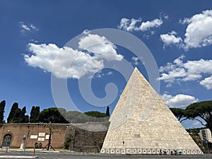 The pyramid of Caio Cestio, Rome