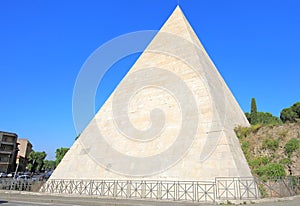 Pyramid of Caius Cestius Rome Italy
