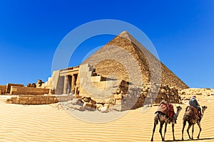 The Pyramid of Cheops and the Mastaba of Seshemnefer IV, Giza, Egypt