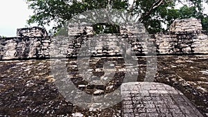 pyramid in Coba Maya Ruins Yucatan Peninsula ancient old Maya culture in Mexico