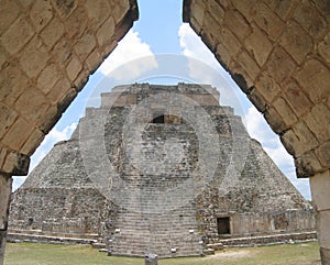 pyramid of the diviner in Uxmal