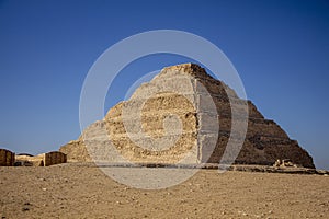 Pyramid Djoser at Saqqara near Cairo in Egypt