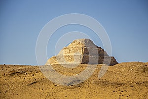 Pyramid Djoser at Saqqara near Cairo in Egypt