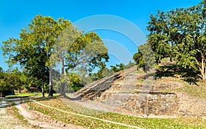 Pyramid at El Tajin, a pre-Columbian archeological site in Mexico