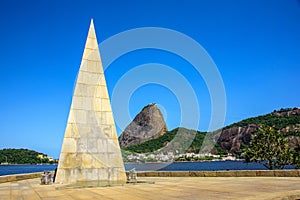 Pyramid Estacio de Sa in Park Flamengo, Rio de Janeiro, Brazil photo