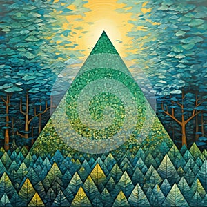 Pyramid Of Fire: A Contemporary Canadian Art Inspired By Crystal Cubism