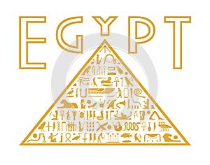 Pyramída z hieroglyfy 