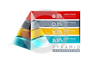 Pyramid infographic design