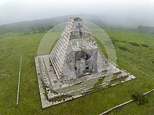 The pyramid of the Italians, in the Valley of Valdebezana in the port of Escudo Burgos