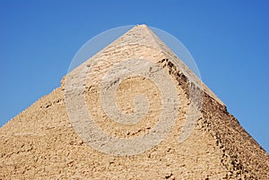 The pyramid of Kefren in Cairo, Giza, Egypt