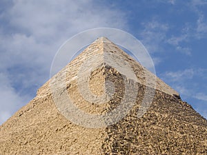 The pyramid of Kefren in Cairo, Giza, Egypt