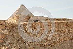 Pyramid of Khafre also read as Khafra, Khefren or of Chephren is the second-tallest and second-largest of the Ancient Egyptian photo