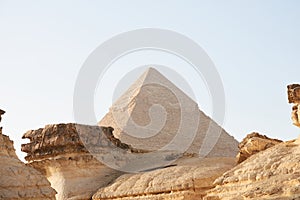 Pyramid of Khafre also read as Khafra, Khefren or of Chephren is the second-tallest and second-largest of the Ancient Egyptian photo