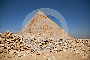 Pyramid of Khafre also read as Khafra, Khefren or of Chephren is the second-tallest and second-largest of the Ancient Egyptian photo