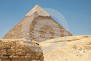 Pyramid of Khafre also read as Khafra, Khefren or of Chephren is the second-tallest and second-largest of the Ancient Egyptian