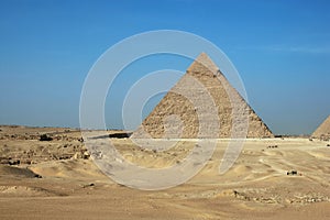 Pyramid of Khafre also read as Khafra, Khefren or of Chephren is the second-tallest and second-largest of the Ancient Egyptian
