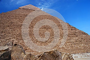 Pyramid of Khafre (Chephren). Giza. Egypt