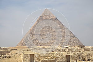 The pyramid of Khafre or of Chephren
