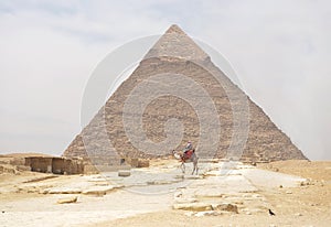The pyramid of Khafre or of Chephren