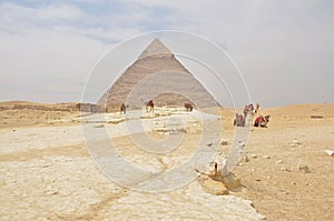 The pyramid of Khafre or of Chephren