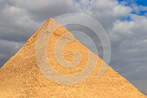 Pyramid of Khafre or of Chephren is the second-tallest and second-largest of Ancient Egyptian Pyramids of Giza