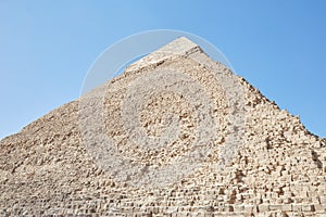 The Pyramid of Khafre at Giza, Egypt