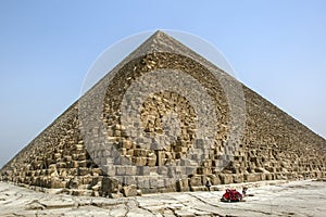 The Pyramid of Khufu in Egypt.