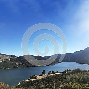 Pyramid Lake in California