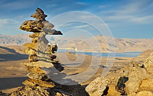 Pyramid Lake Inukshuk photo