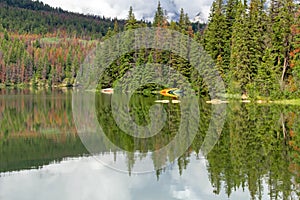 Pyramid Lake in Jasper, Jasper National Park, Canada