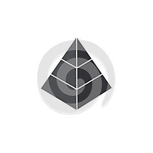 Pyramid logo icon design vector