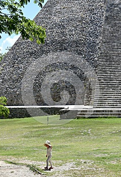 Pyramid of the Magician, Uxmal, Yucatan, Mexico.